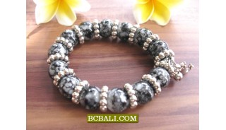 Beaded Stone Bracelets Stretch Handmade Accessories